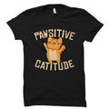 Inspiring Cat Lover Gift Inspiration Cat Shirt Funny Cat Lady Gift Gift For Cat Lover Motivational Shirt Pawsitive Catitude OS1819 Graphic Tee – Aesthetic Look · Perfect For Daily Wear