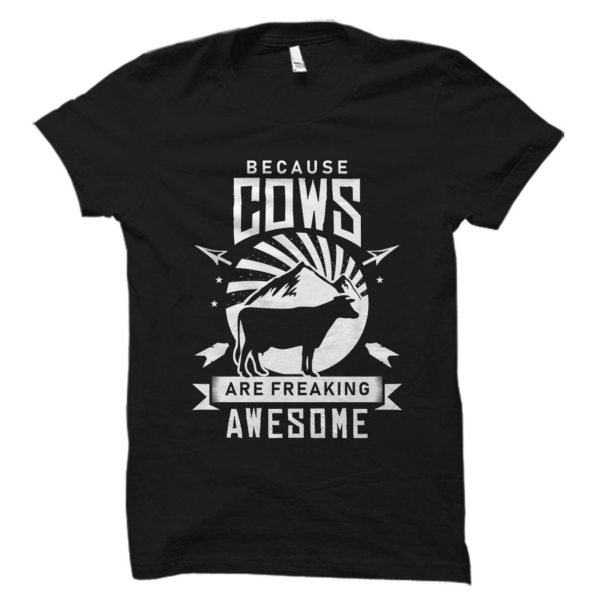 Cow Farmer Gift Rancher Gift Cow Shirt Barn Gift Country Shirt Gift For Cow Lover Cow Lover Shirt Cows Are Really Awesome OS1836 Graphic Tee – Fan Favorite · Perfect For Daily Wear