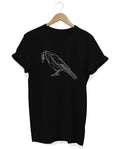 Geometric Crow T shirt Raven Shirt Polygonal T shirt Minimalist Shirt Origami Tee Alternative Clothing Graphic Tee – Aesthetic Look · High-Quality Print