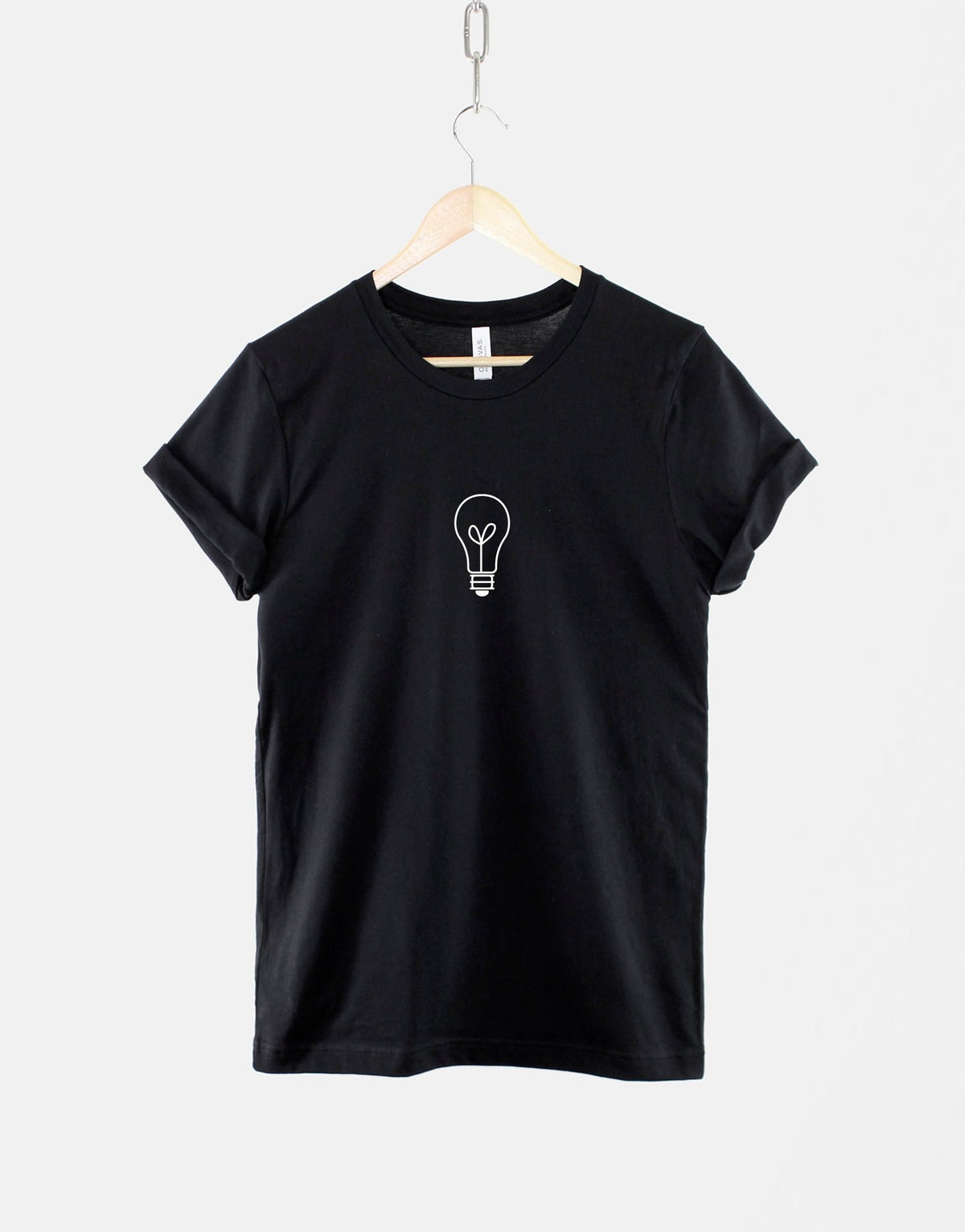 Little Lightbulb T Shirt Bespoke Boho TShirt Cute Light Bulb Good Vibes Positive TShirt Graphic Tee – Bold Style · High-Quality Print