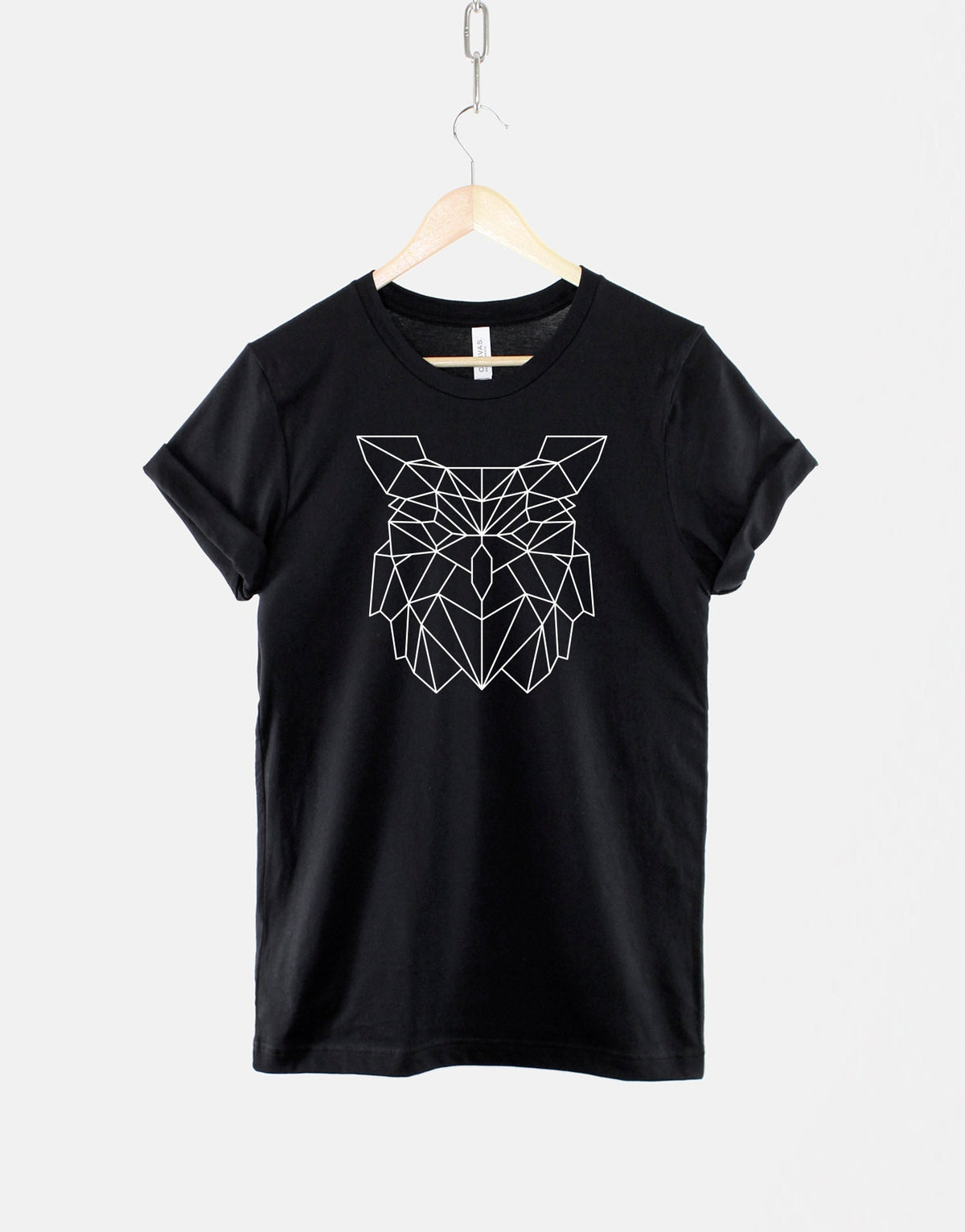 Geometric Owl Head TShirt Geometric Bird Of Prey Print Tshirt Wild Animal Gift Print Graphic Tee – Easygoing Wear · Must-Have Style