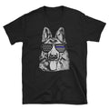 K9 Police American Flag German Shepherd Thin Blue Line Apparel ShortSleeve TShirt Graphic Tee – Soft Feel · Must-Have Style