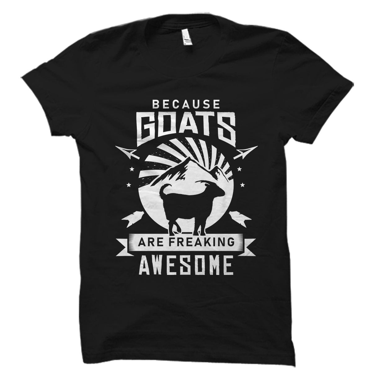 Goat Gift Goat Shirt Goat Lover Gift Goat Lover Shirt Barn Shirt Farm Gift Farm Shirt Farming Shirt Goats Are Awesome OS1940 Graphic Tee – Warm & Stylish · Trending Graphic Apparel