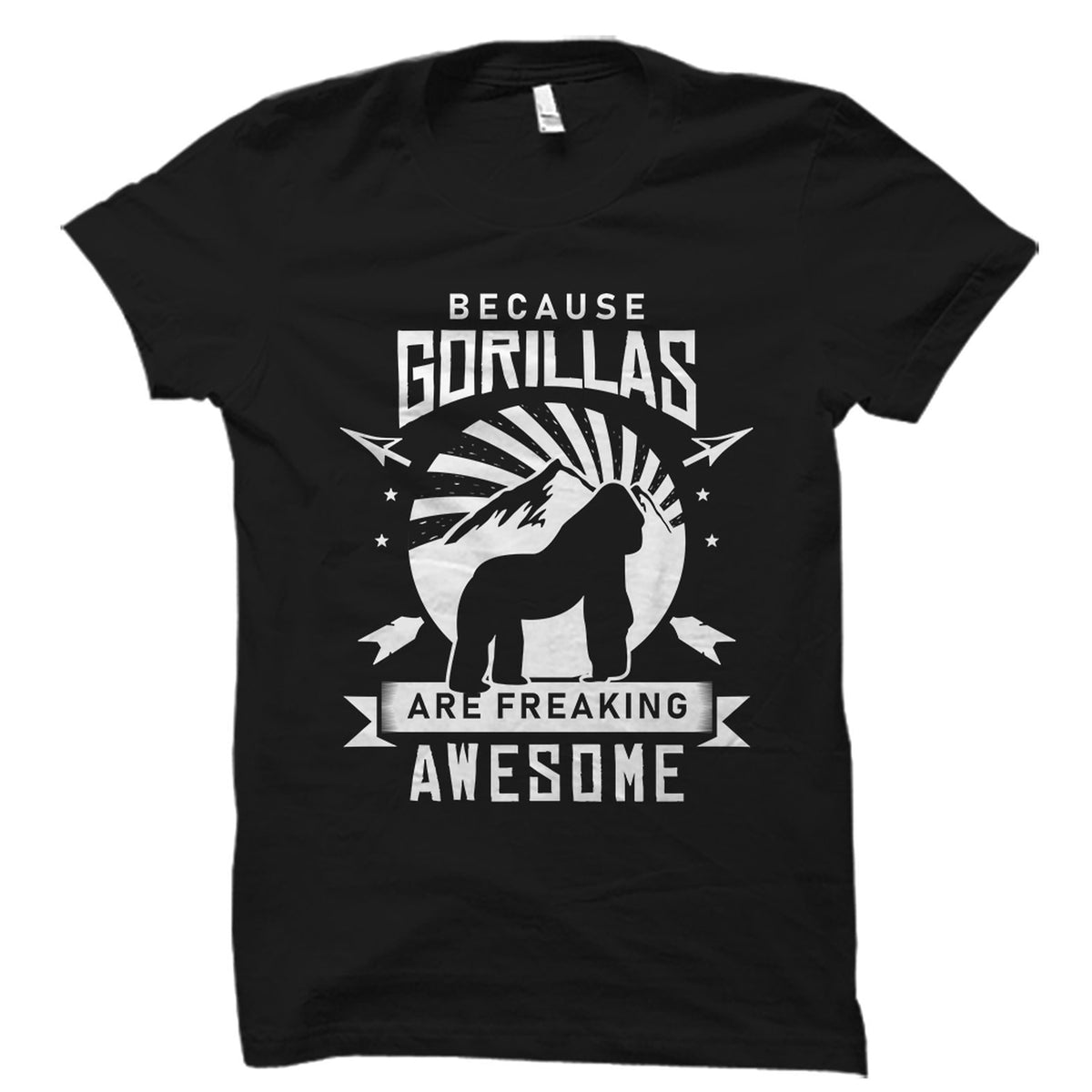 Gorilla Gift Gorilla Shirt Gorilla Lover Gift Gorilla Lover Shirt TShirt Animal Lover Shirt Gorillas Are Awesome OS2750 Graphic Tee – Warm & Stylish · Great Gift For Fans