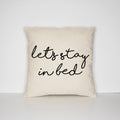 Let39s Stay In Bed Pillow Case Best Friends Housewarming Gift Lazy Binge Watching Boxsets Television Cushion Cover Graphic Tee – Feel-Good Design · Perfect For Daily Wear