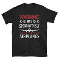 Funny Airplane Pilot Gift ShortSleeve TShirt Graphic Tee – Aesthetic Look · Perfect For Daily Wear
