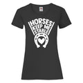 Horses Keep Me Stable Womens Ladyfit T Shirt Horse Riding Jumping Equestrian Top Graphic Tee – Easygoing Wear · Perfect For Daily Wear