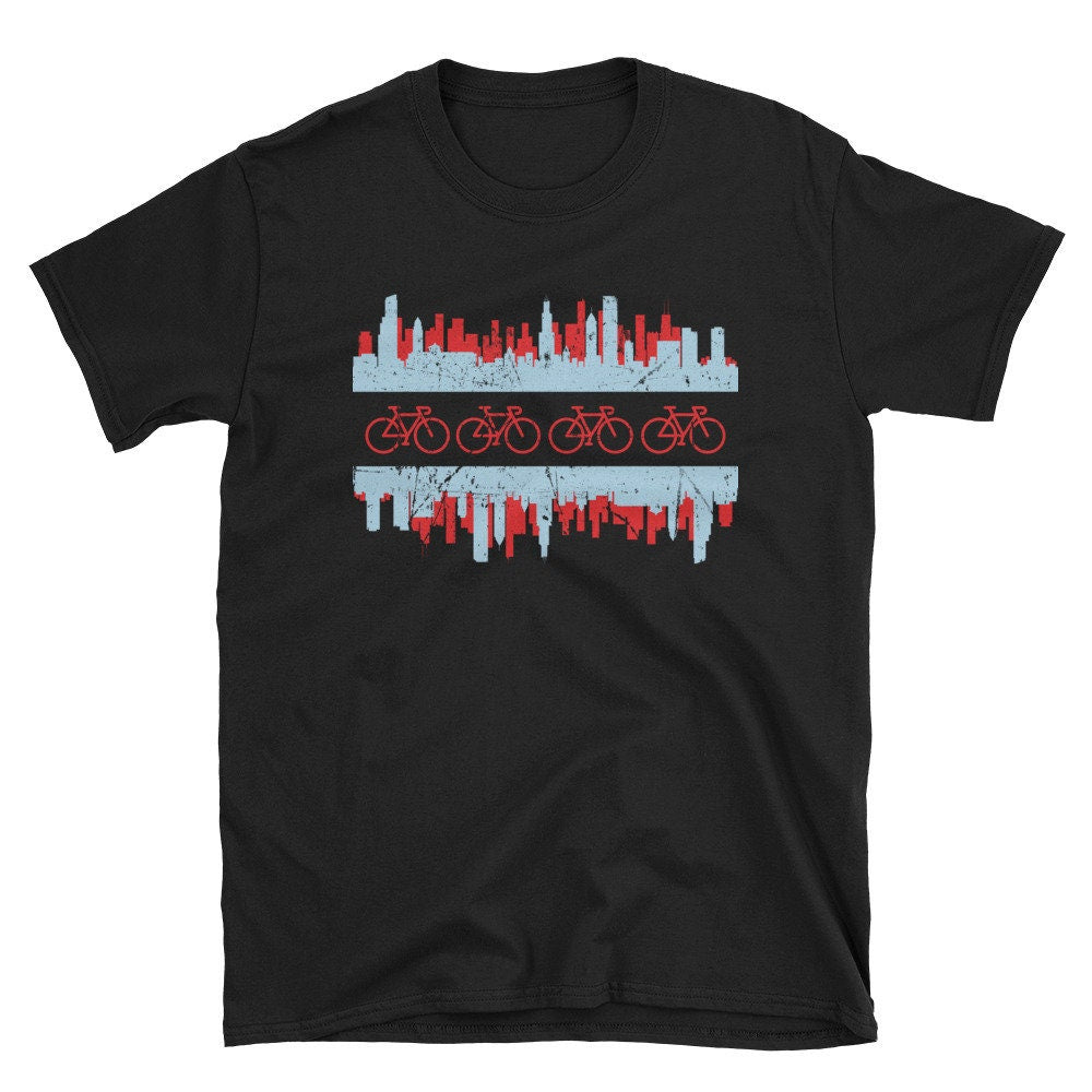 Chicago Flag Cyclist Bicycle Chicagoan Apparel Gift ShortSleeve TShirt Graphic Tee – Cozy Vibes · Top Pick For Any Outfit