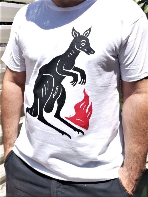 KANGAROO LARGE PRINT vintage jungle book t shirt Graphic Tee – Warm & Stylish · Trending Graphic Apparel