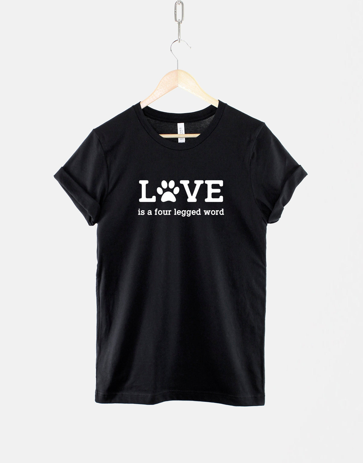 Love Is A Four Legged Word TShirt Cats Dogs Pet Lover T Shirt Animal Rights Graphic Tee – Feel-Good Design · High-Quality Print