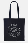 Good Vibes Only Tote Bag Reusable Market Grocery Shopping Bag Tote Bag – Soft Feel · High-Quality Print