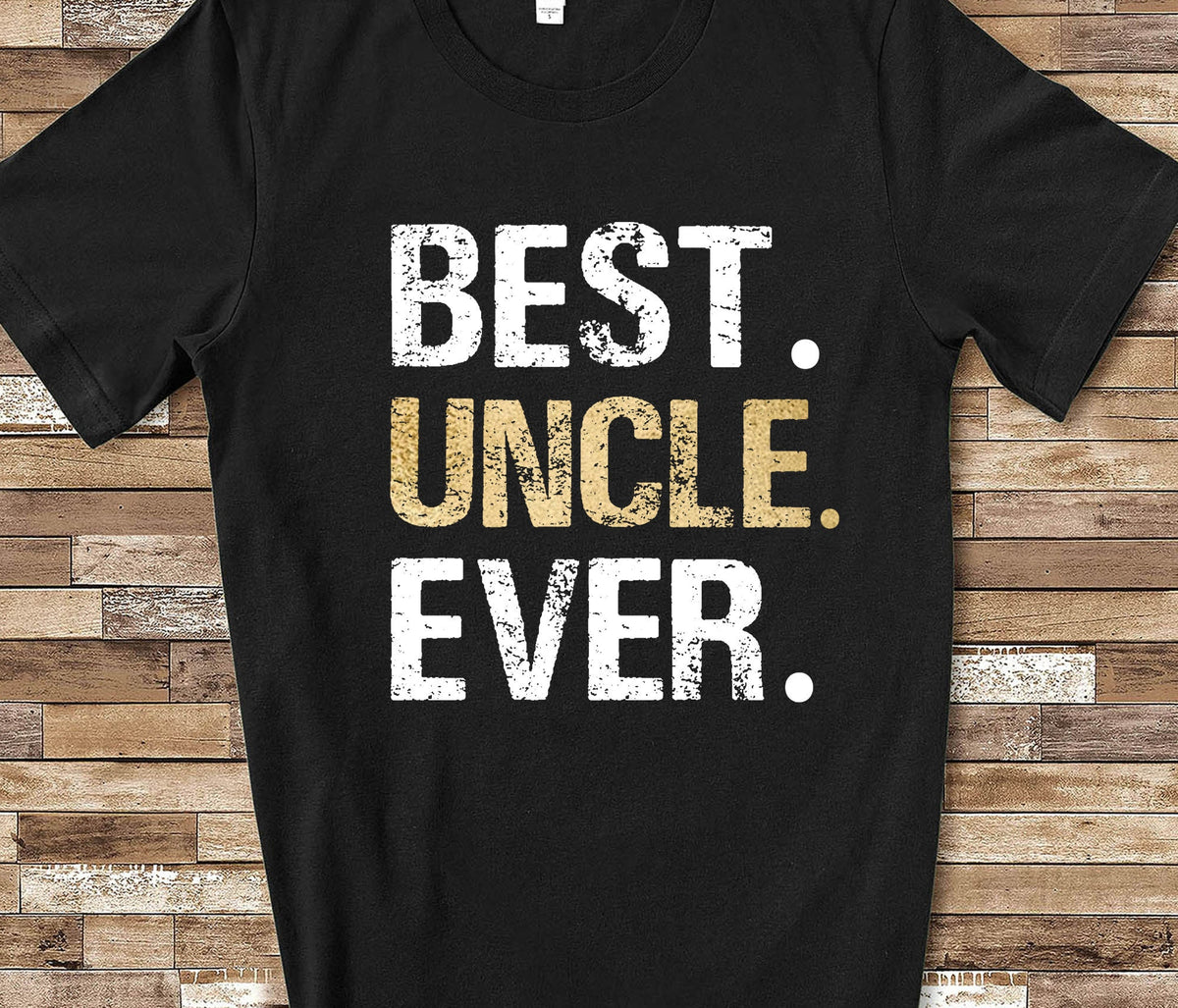 Best Uncle Shirt Uncle Gift from Niece Nephew Birthday Fathers Day Christmas Gifts for Uncle Graphic Tee – Easygoing Wear · Must-Have Style