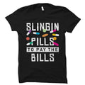 Pharm Tech Gift Pharmacist Shirt Pharmacy Technician Gift Pharm Tech Shirt Pharmacy Shirt Pharmacy Technician Slingin Pills OS2256 Graphic Tee – Soft Feel · Perfect For Daily Wear
