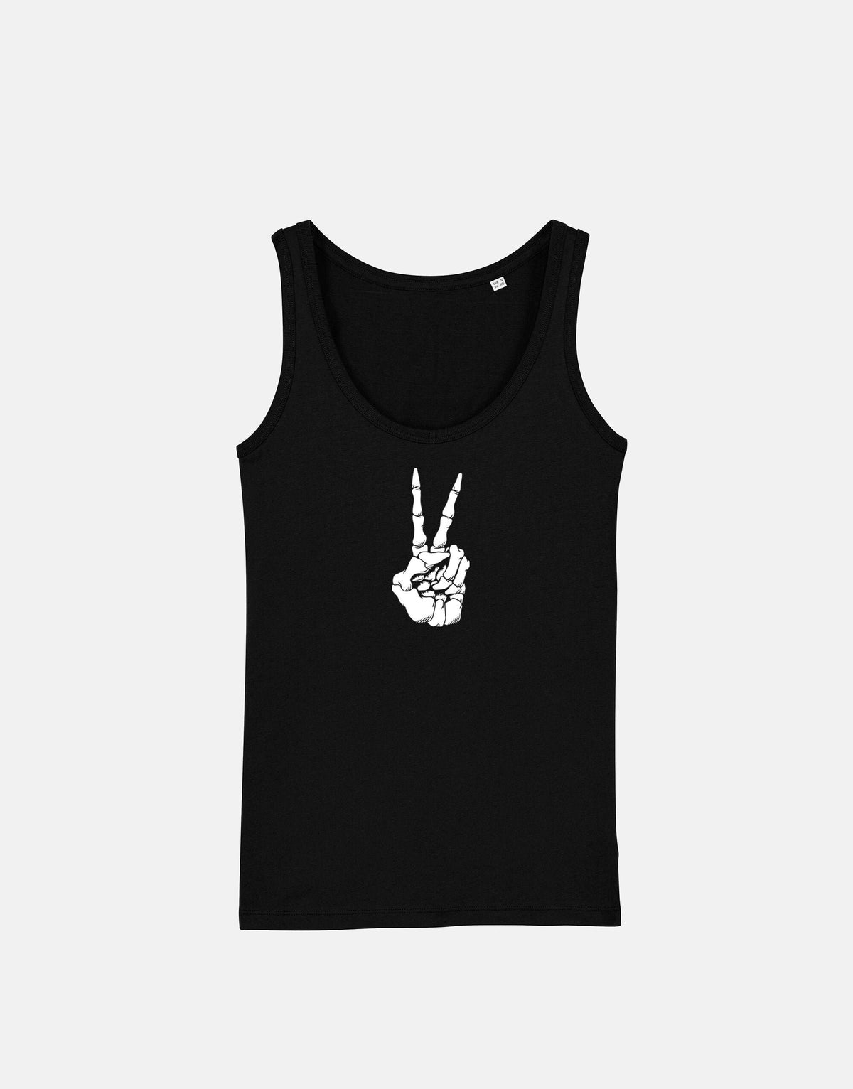 Skeleton Peace Hand Tank Top Grunge Rock Goth Emo Vest Tank Top – Fan Favorite · High-Quality Print