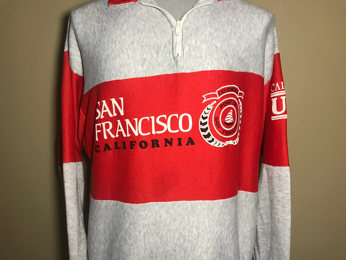 Vintage 8039s San Francisco California Collared Sweatshirt Size L Large Sweatshirt – Fan Favorite · Perfect For Daily Wear