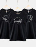 Kids Triplet Matching TShirt Cute Childrens Birthday T Shirt Graphic Tee – Easygoing Wear · Perfect For Daily Wear