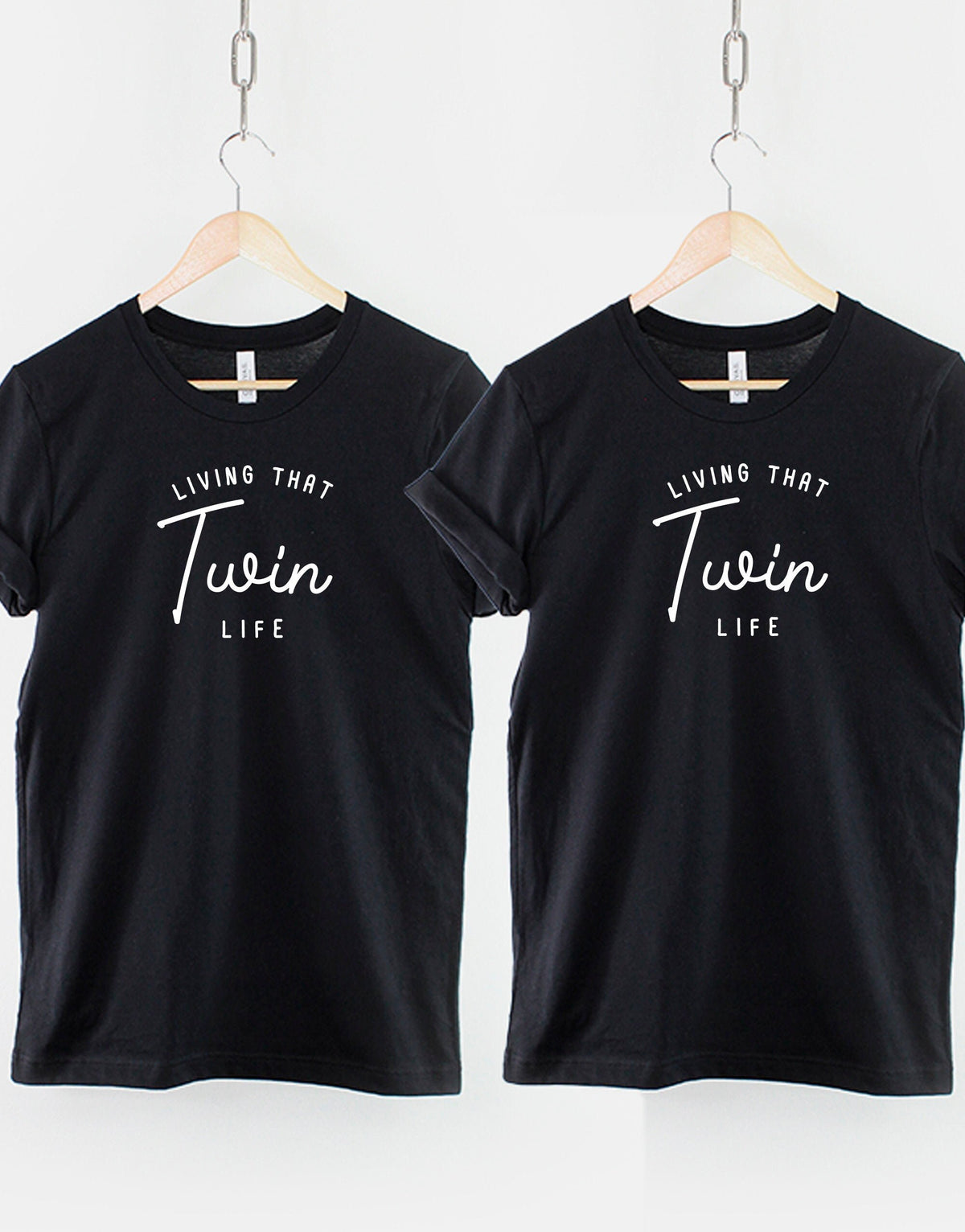 Living That Twin Life TShirt Best Friends T Shirt Matching Sibling Shirts Graphic Tee – Everyday Comfort · Great Gift For Fans