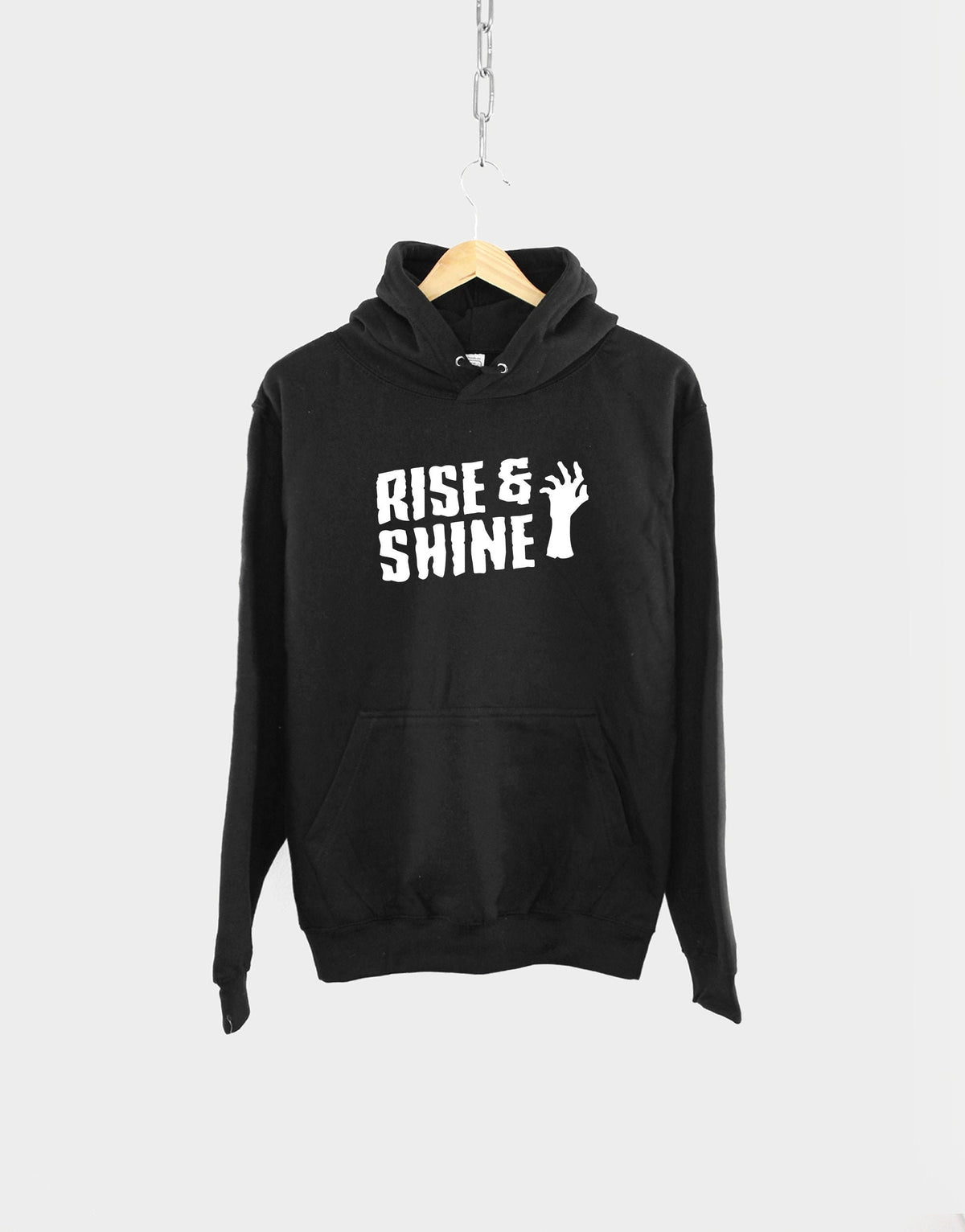 Rise And Shine Zombie Hoodie Funny Halloween Horror Undead Sweatshirt Hoodie – Premium Graphic · Must-Have Style