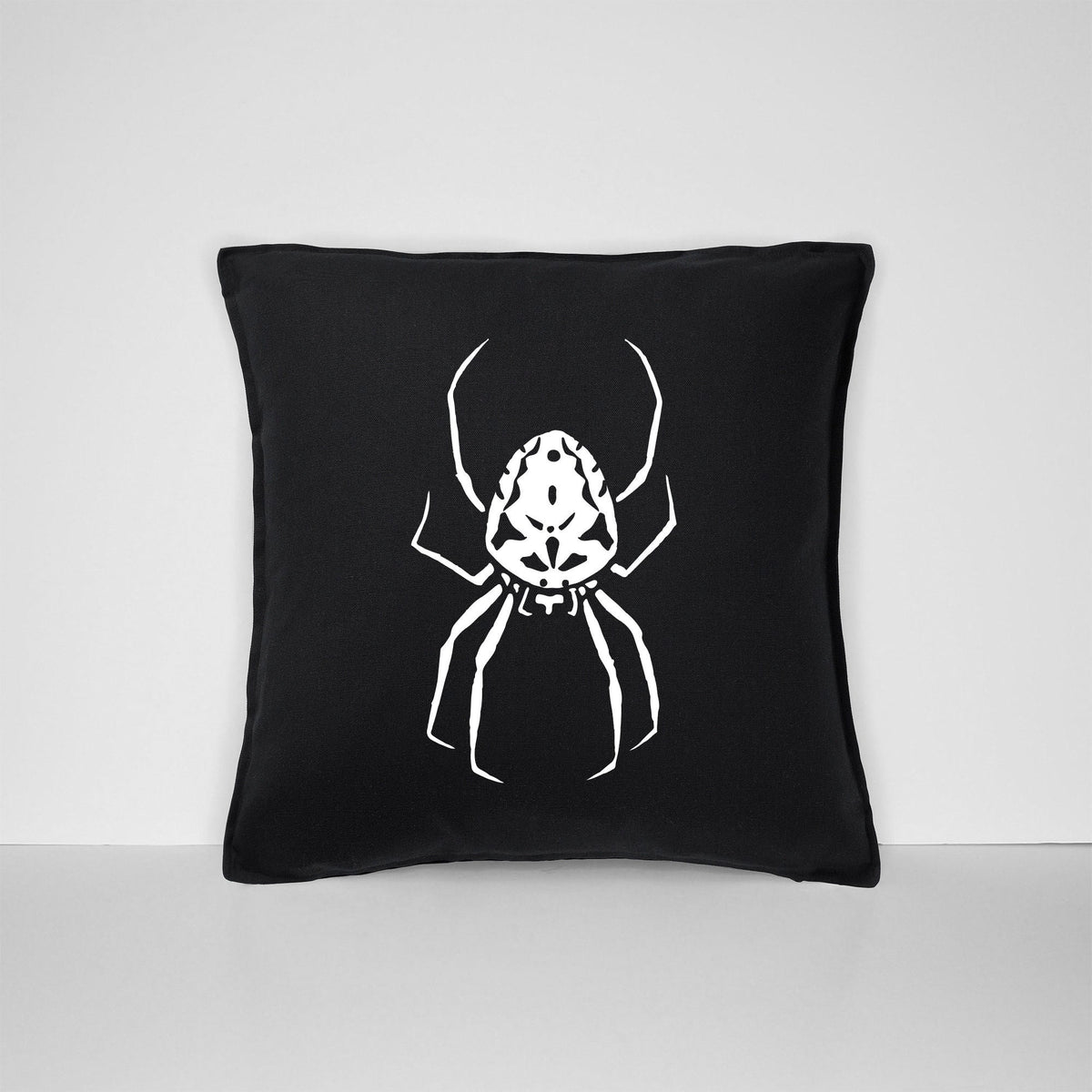Goth Spider Print Throw Pillow Case Black Gothic Home Decor Graphic Tee – Cozy Vibes · Trending Graphic Apparel