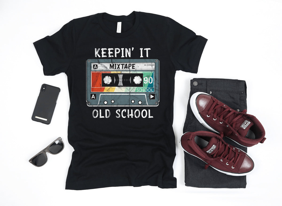 Old School Hip Hop Retro Mixtape 1990s TShirt Tank Top Hoodie Sweatshirt Long Sleeve Apparel Gift Hoodie – Premium Graphic · Top Pick For Any Outfit