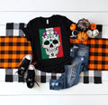 Mexican Flag Skull Day of the Dead Mexico TShirt Tank Top Hoodie Sweatshirt Long Sleeve Apparel Gift Hoodie – Easygoing Wear · High-Quality Print