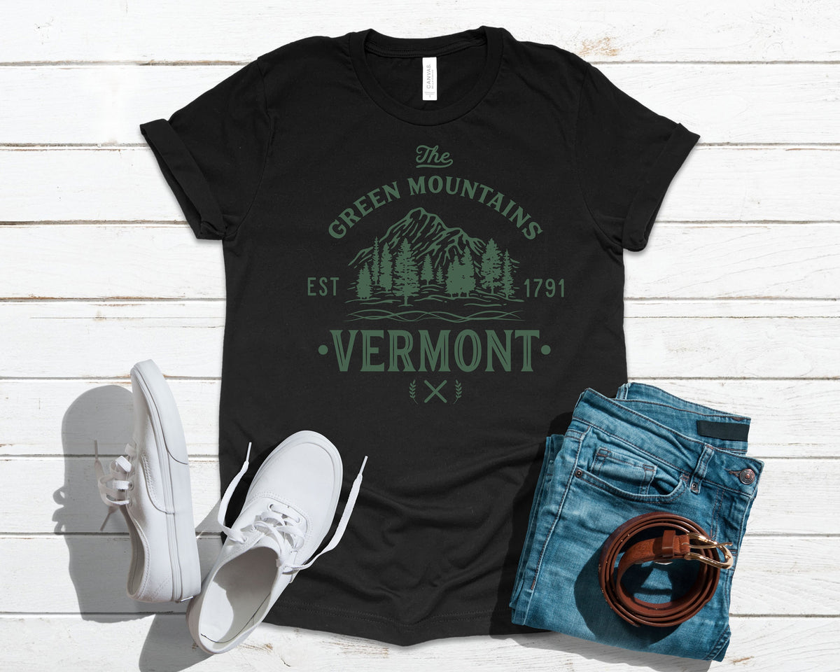 Vermont Green Mountains National Forest TShirt Tank Top Hoodie Sweatshirt Long Sleeve Apparel Gift Hoodie – Everyday Comfort · Great Gift For Fans