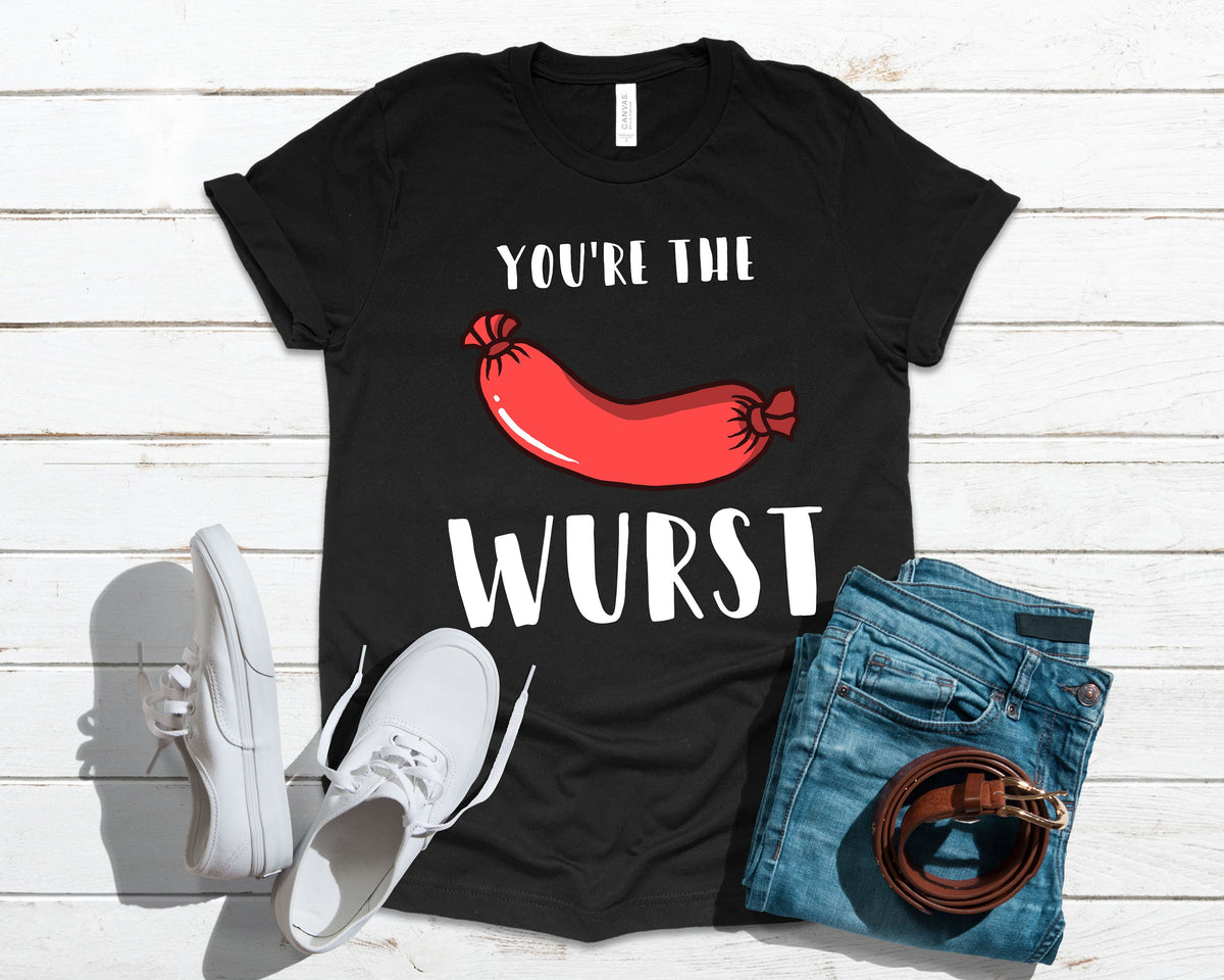 Funny Bratwurst Sausage Oktoberfest TShirt Tank Top Hoodie Sweatshirt Long Sleeve Apparel Gift Hoodie – Aesthetic Look · Perfect For Daily Wear