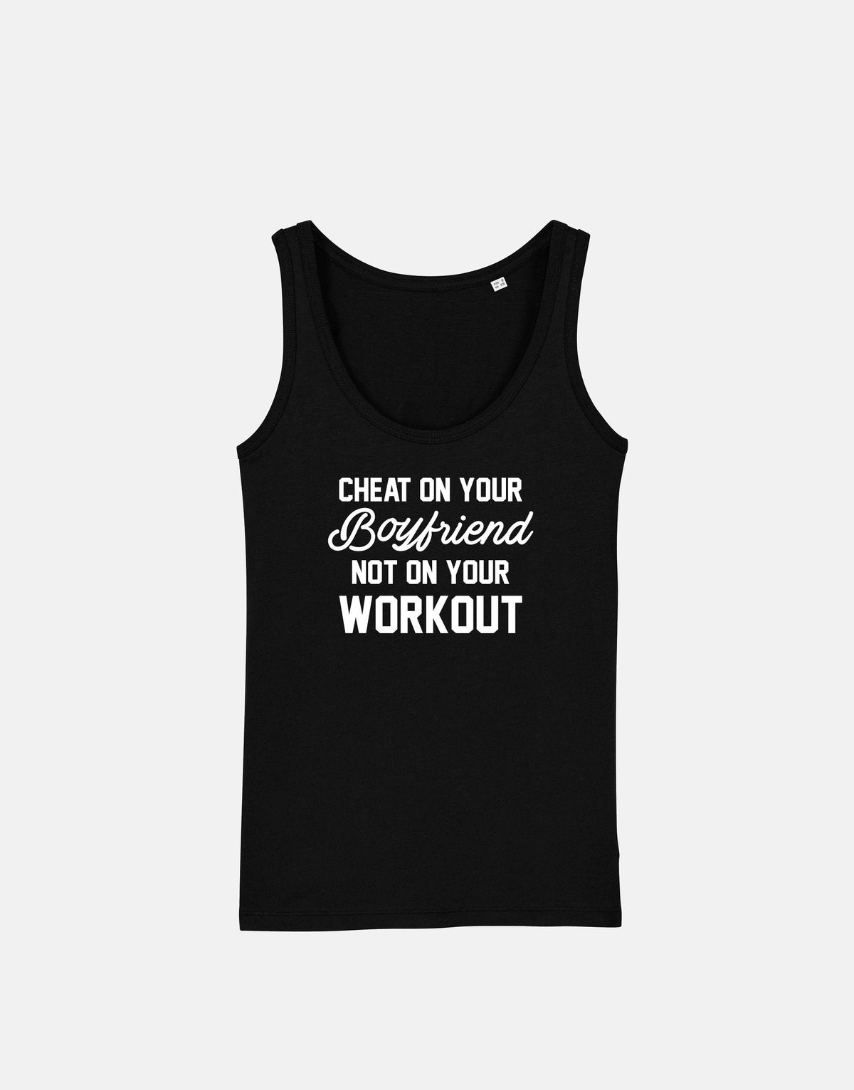 Cheat On Your Boyfriend Not On Your Workout Racer Back Vest Gym Tank Top Tank Top – Fan Favorite · Top Pick For Any Outfit