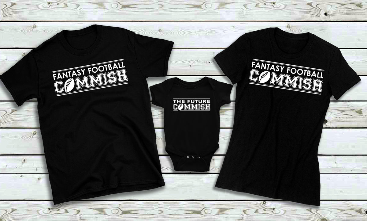 Fantasy Football Commish Matching Family Funny Cute Commissioner TShirt TShirt Baby One Piece Graphic Tee – Cozy Vibes · Top Pick For Any Outfit