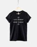 Less Monday more Sunday Tshirt Mondays Suck T Shirt Graphic Tee – Aesthetic Look · Perfect For Daily Wear