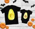 Cute Avocado Halves Matching Couple Family Halloween Costume Father Mother Baby TShirt TShirt Baby One Piece Graphic Tee – Premium Graphic · High-Quality Print