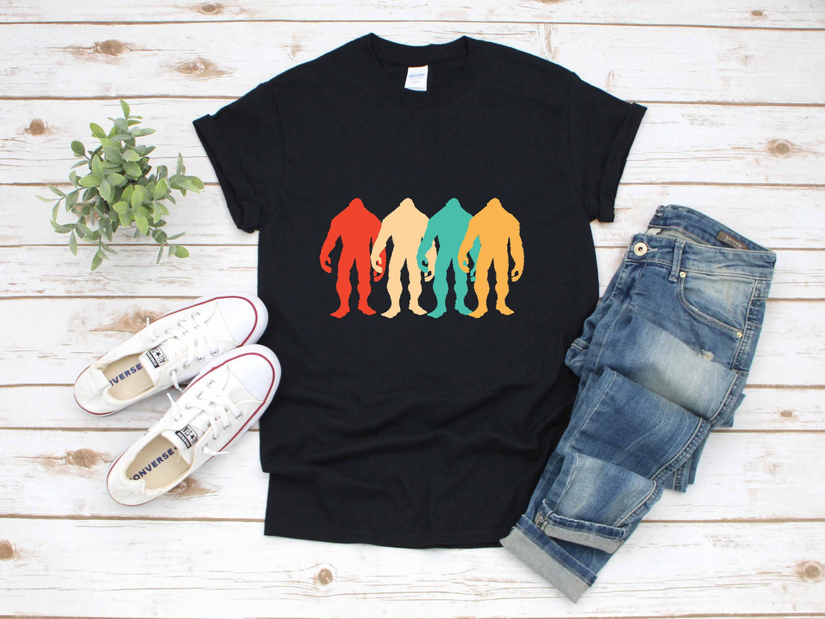 Bigfoot Retro Sasquatch TShirt Tank Top Hoodie Hoodie Long Sleeve Apparel Gift Hoodie – Aesthetic Look · High-Quality Print