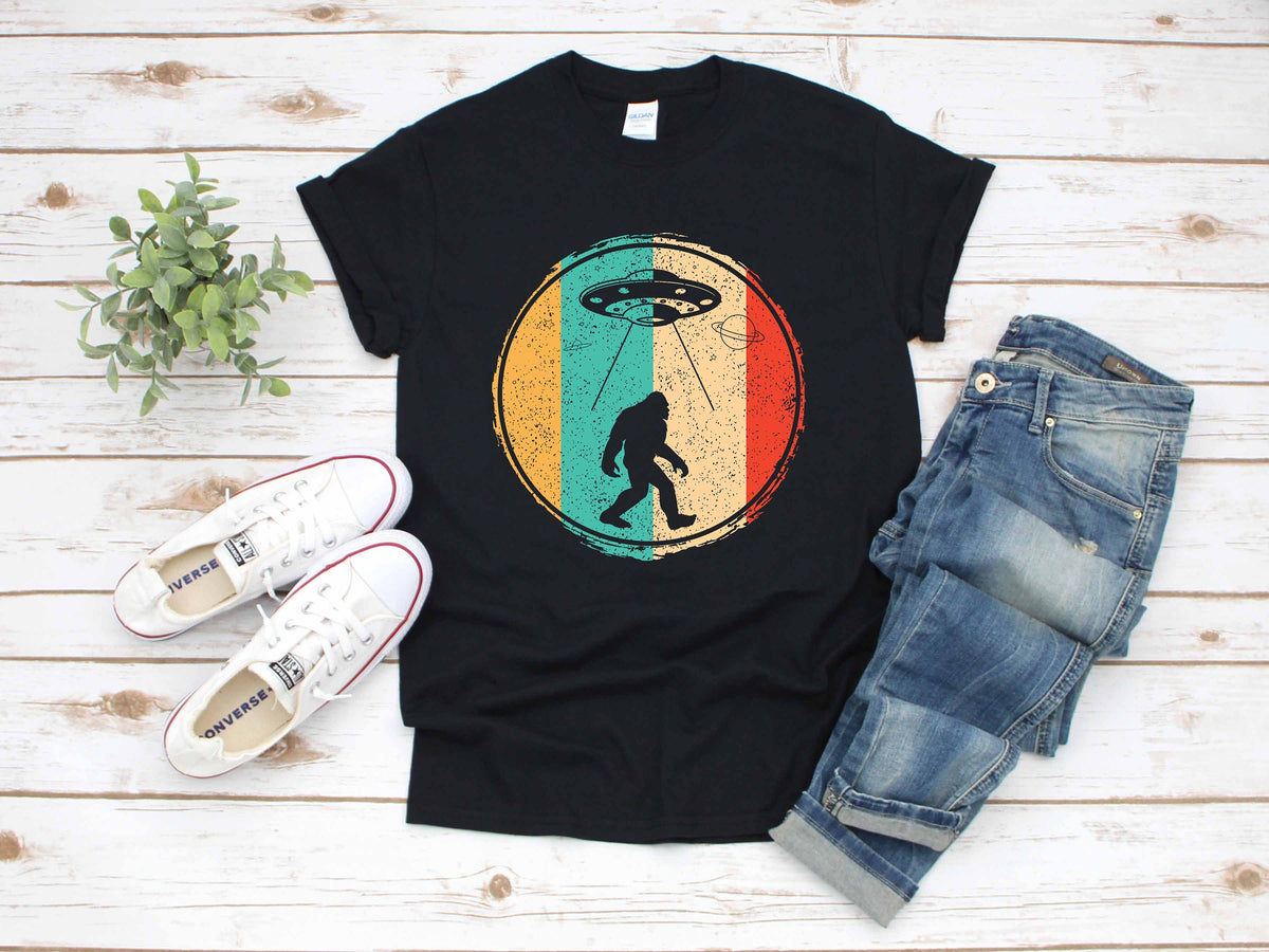Bigfoot Alien UFO Sasquatch TShirt Tank Top Hoodie Hoodie Long Sleeve Apparel Gift Hoodie – Premium Graphic · Top Pick For Any Outfit
