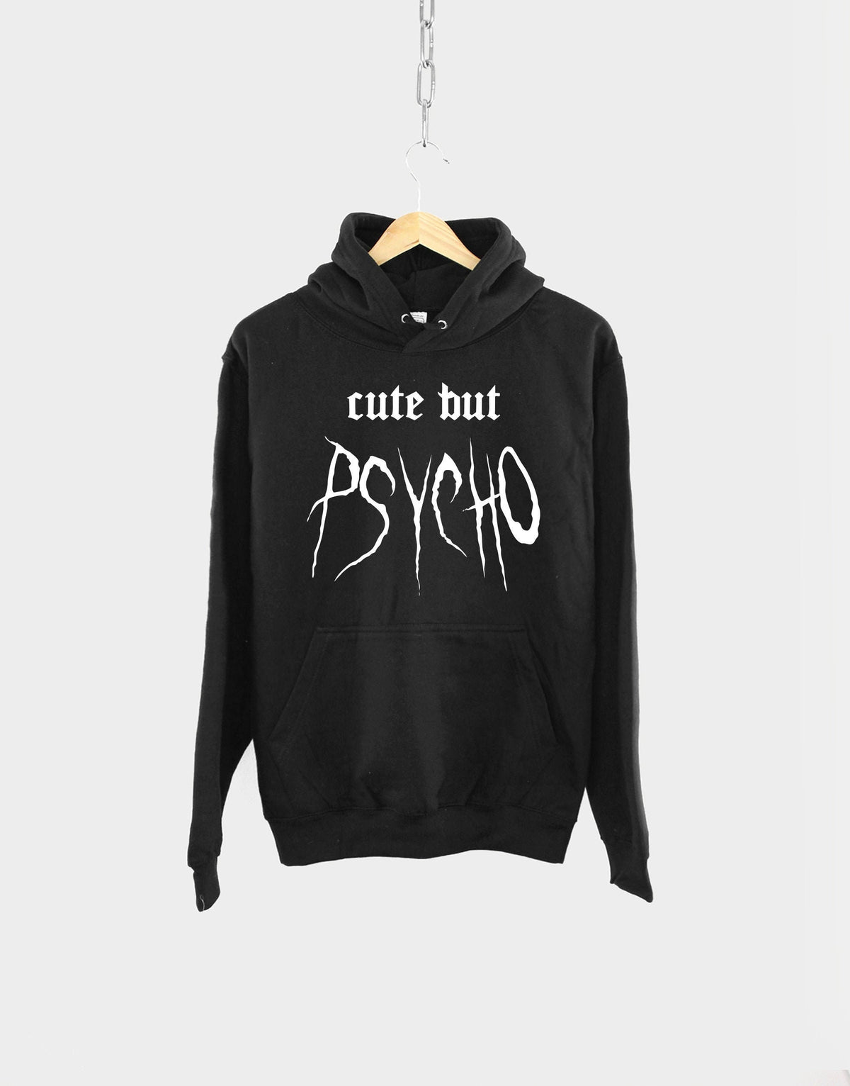 Cute But Pyscho Hoodie Crazy Girlfriend Women39s Hoody Sweatshirt Hoodie – Warm & Stylish · Trending Graphic Apparel