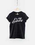 Womens Birthday T Shirt It39s My Birthday Girl TShirt Girls Top 16th Birthday 18th 21st 30th 40th 50th 60th Grey Black White Graphic Tee – Aesthetic Look · High-Quality Print