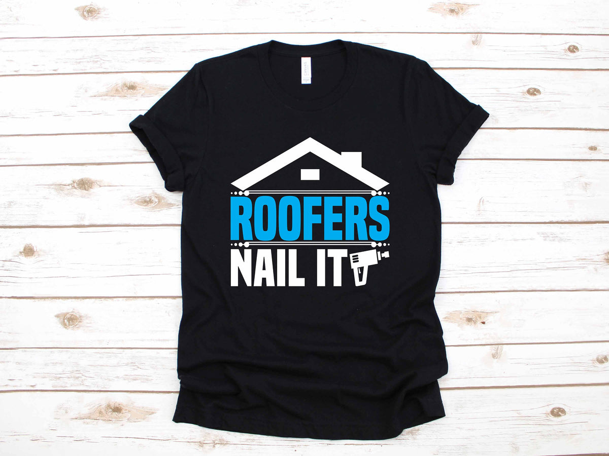 Roofer Funny Roofing Nail Pun Construction Gift TShirt Long Sleeve Sweatshirt Hoodie Hoodie – Soft Feel · Top Pick For Any Outfit