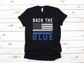 Police Back The Blue USA Flag Law Enforcement Gift TShirt Long Sleeve Sweatshirt Hoodie Tank Top Hoodie – Premium Graphic · High-Quality Print