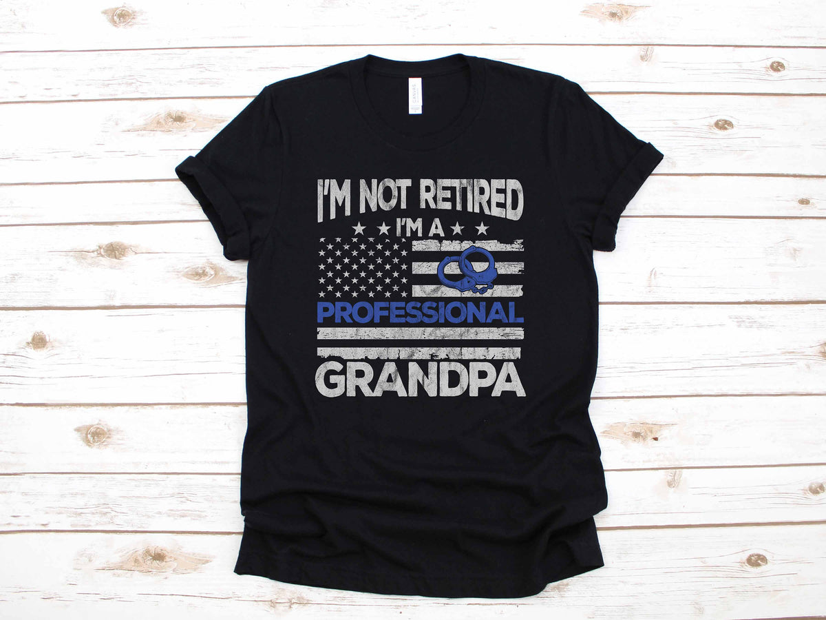 Funny Retired Police Officer Grandpa Retirement Party Gift TShirt Long Sleeve Sweatshirt Hoodie Tank Top Hoodie – Warm & Stylish · Perfect For Daily Wear