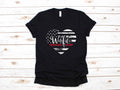 Firefighter Wife Thin Red Line Heart Spouse Gift TShirt Long Sleeve Sweatshirt Hoodie Womens Tank Top Hoodie – Everyday Comfort · Great Gift For Fans