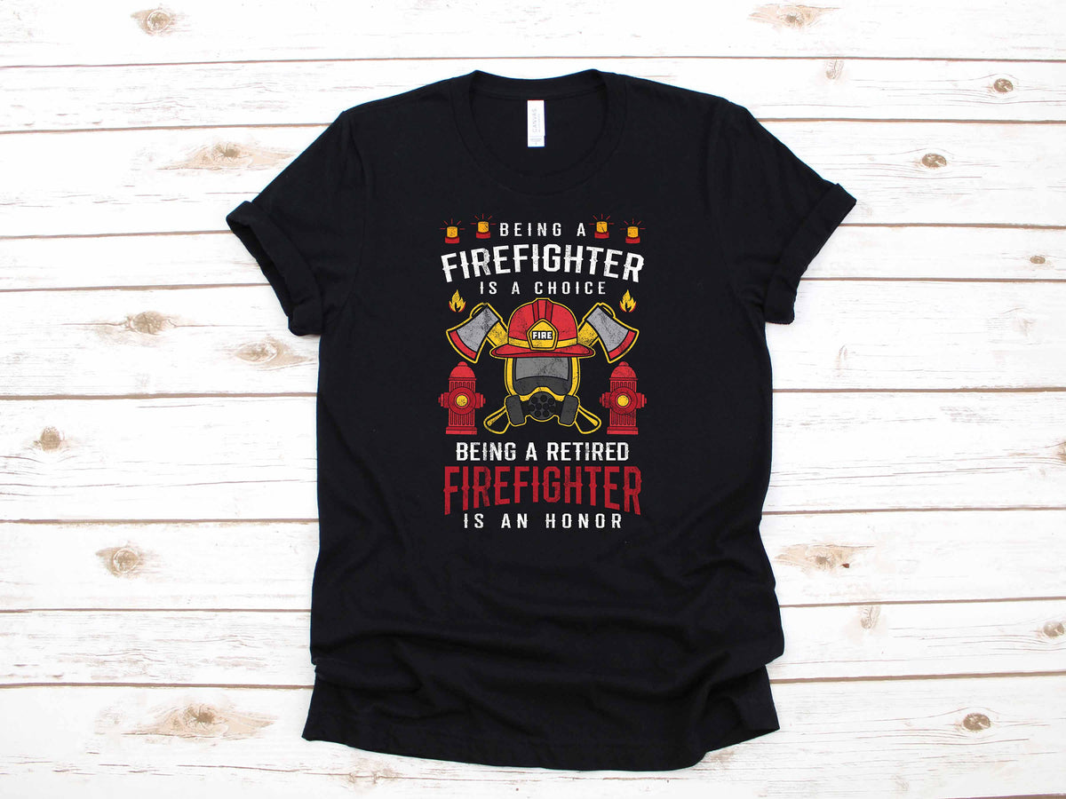 Retired Firefighter Retirement Gift TShirt Long Sleeve Sweatshirt Hoodie Tank Top Hoodie – Aesthetic Look · Great Gift For Fans