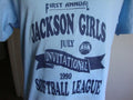 Vintage 9039s First Annual Jackson Girls July Invitational 1990 Softball League T Shirt Size M Graphic Tee – Feel-Good Design · Must-Have Style
