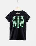 Glow In The Dark Halloween Skeleton Rib Cage Shirt Graphic Tee – Warm & Stylish · Top Pick For Any Outfit