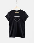 Heart Symbol TShirt Good Vibes Love Shape Mantra Slogan T Shirt Graphic Tee – Easygoing Wear · High-Quality Print