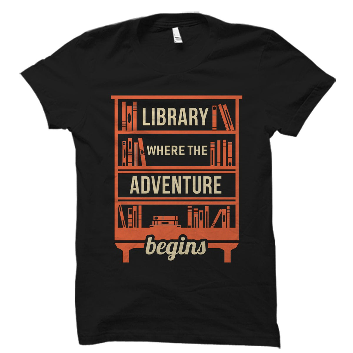 Library Gift Library Shirt Librarian Gift Librarian Shirt Book Lover Gift Book Lover Shirt School Librarian Adventure Begins OS2482 Graphic Tee – Bold Style · Perfect For Daily Wear