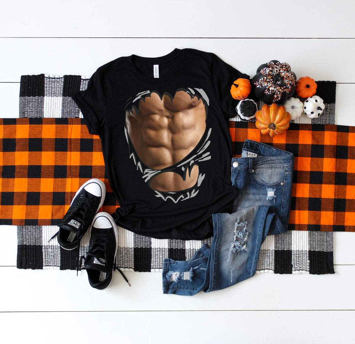 Six Pack Abs Funny Halloween Muscles Costume TShirt Apparel Gift Kid Child Infant Baby Bodysuit One Piece Graphic Tee – Easygoing Wear · Top Pick For Any Outfit