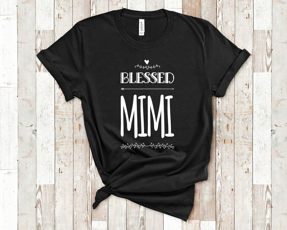 Blessed Mimi Shirt for Grandma Cute Present for Mimi Women Best Gifts for Mimi Birthday Christmas Mothers Day Graphic Tee – Premium Graphic · Perfect For Daily Wear