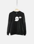 Halloween Ghost Crew Neck Sweatshirt Halloween Cute Ghost Shirt Sweatshirt – Feel-Good Design · Perfect For Daily Wear