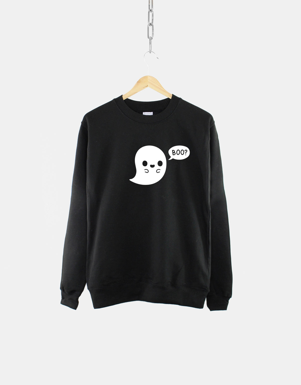 Halloween Ghost Crew Neck Sweatshirt Halloween Cute Ghost Shirt Sweatshirt – Feel-Good Design · Perfect For Daily Wear