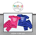 TwinSibling Matching Pajamas Early BirdNight Owl Boy or Girl Kids PJs Gift for BoyGirl Twins Trendy Toddler Pajamas Grandchildren Graphic Tee – Feel-Good Design · Top Pick For Any Outfit