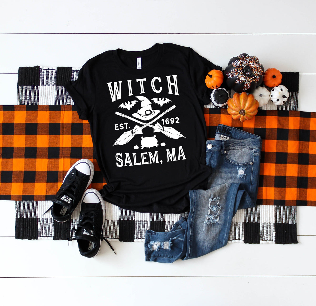 Salem Witch Cute Halloween TShirt Apparel Gift Kid Child Infant Baby Bodysuit One Piece Graphic Tee – Premium Graphic · Top Pick For Any Outfit